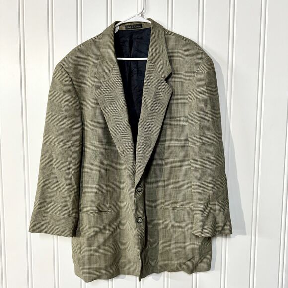 Vintage Country Road 1980s Suit Jacket Wool Blend Tweed Brown Brown Size 44 - Picture 1 of 9